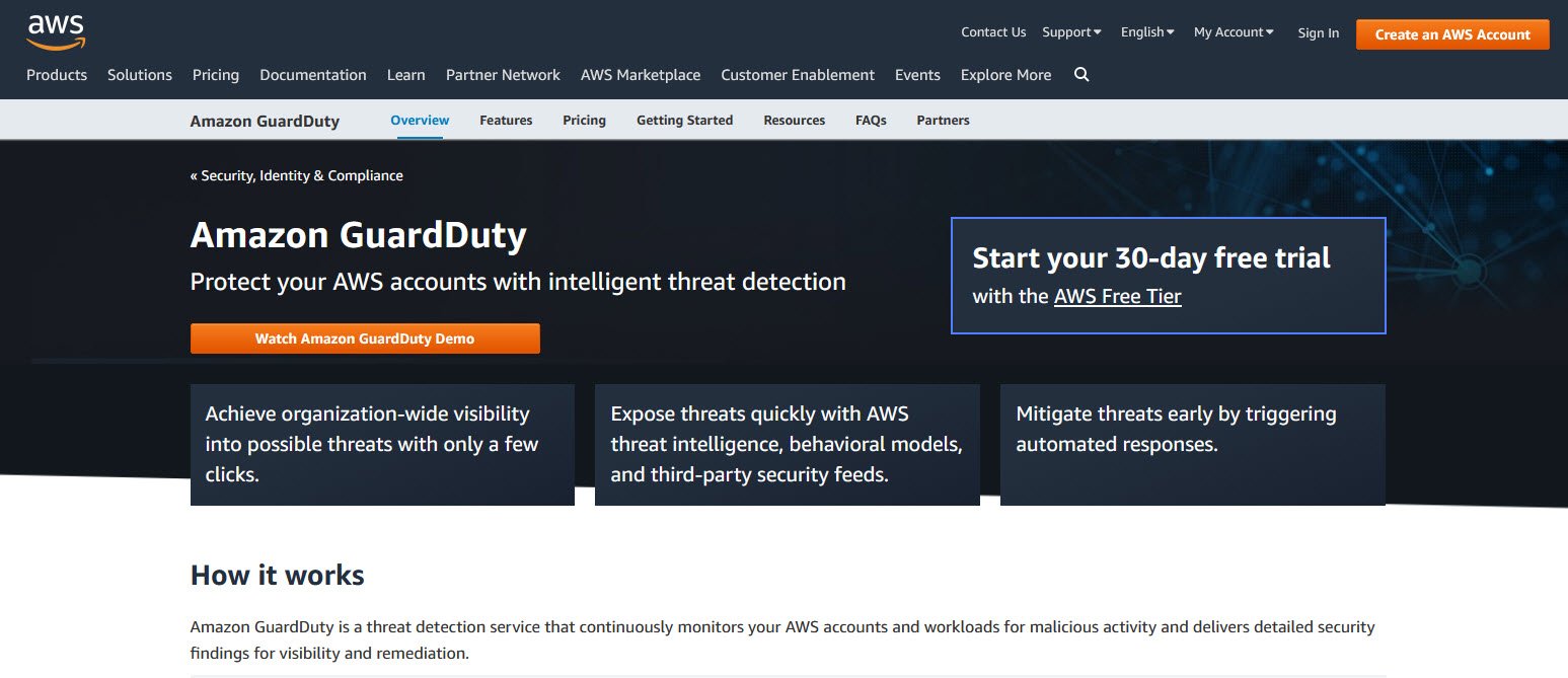 Amazon GuardDuty Cloud Security Monitoring and Analytics topattop