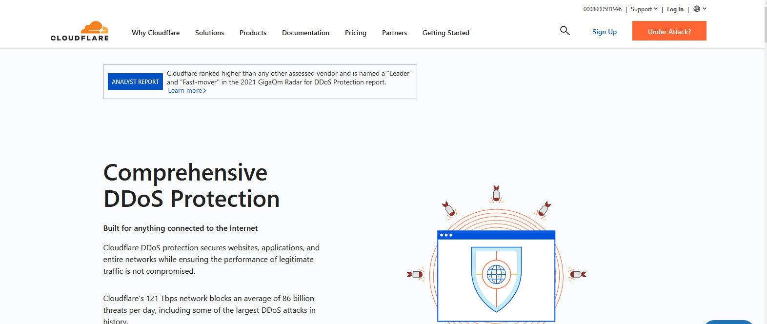 Cloudflare DDoS Protection Cloud DDoS Mitigation topattop