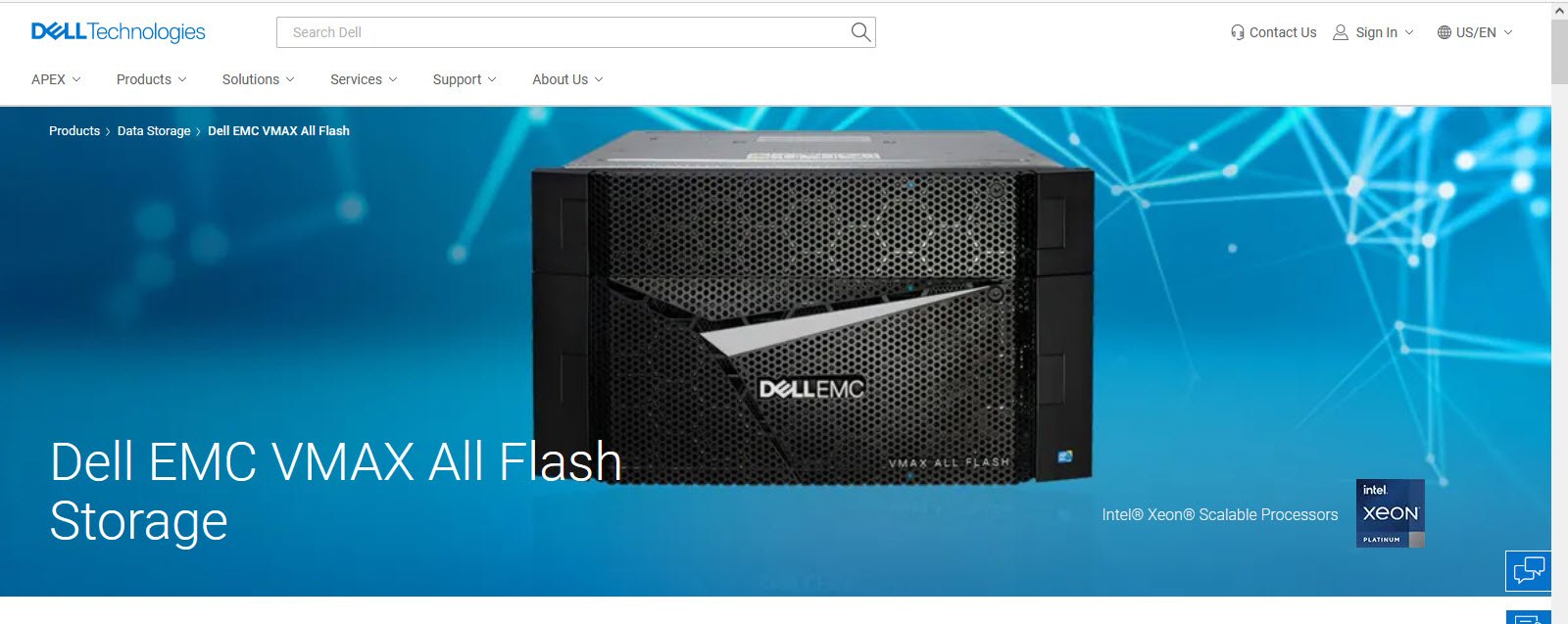 DELL EMC VMAX All Flash Cloud Storage Hardware topattop
