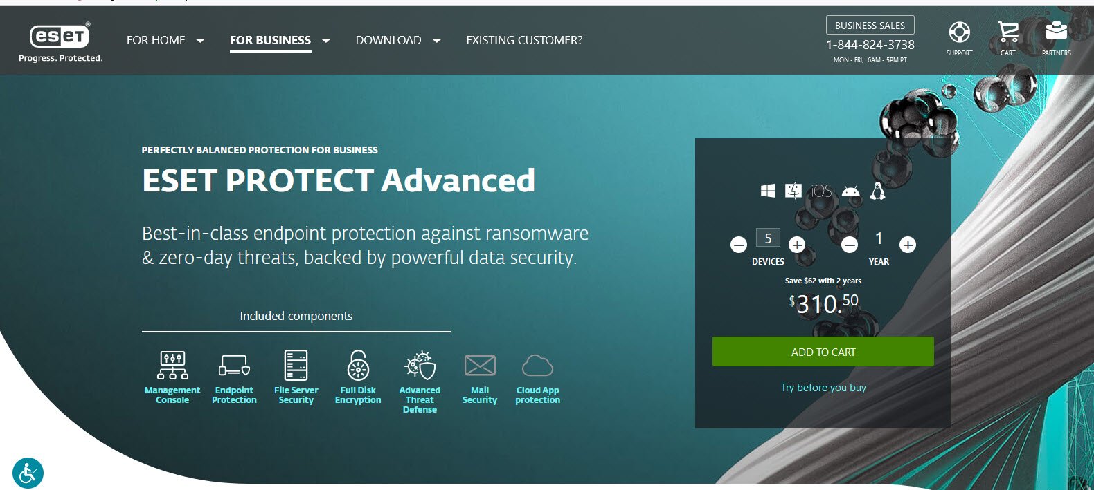 ESET PROTECT Advanced Cloud File Security topattop