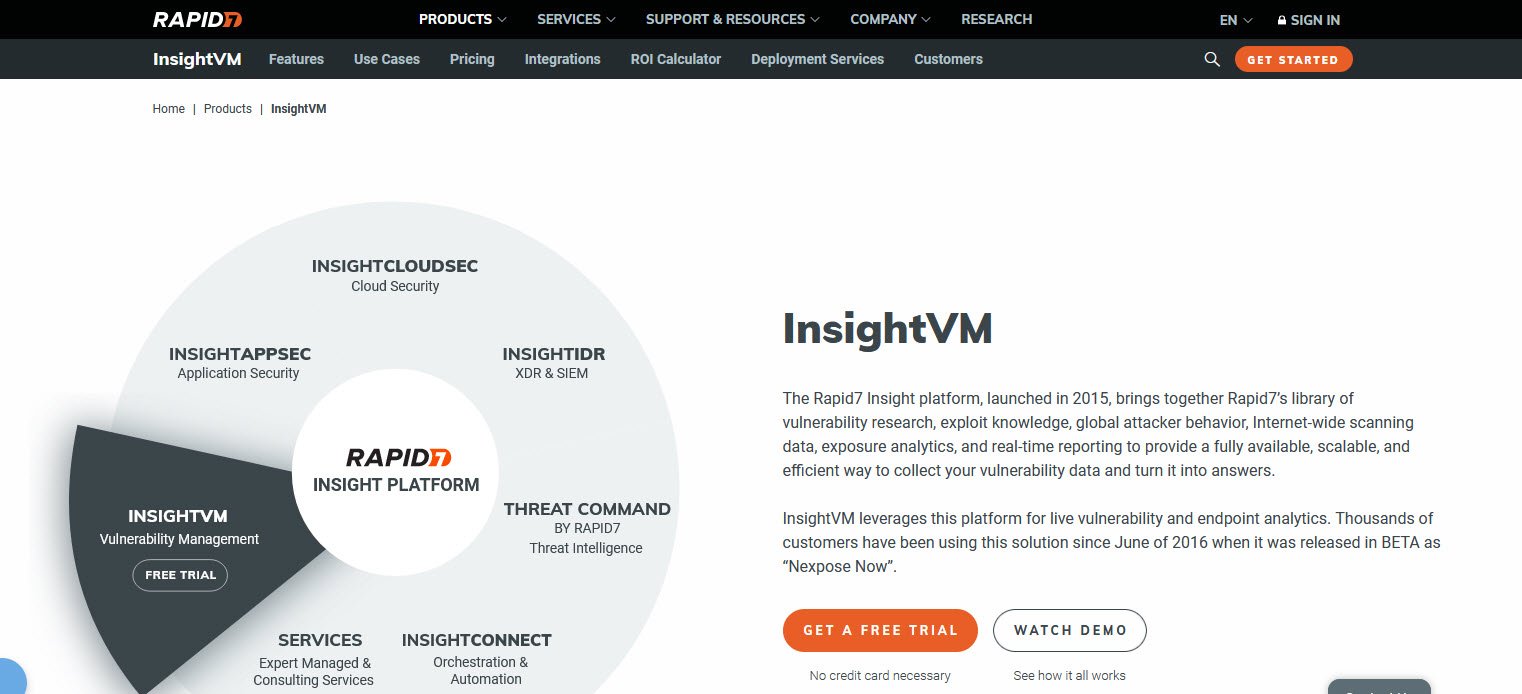 InsightVM (Nexpose) Cloud Security Monitoring and Analytics topattop