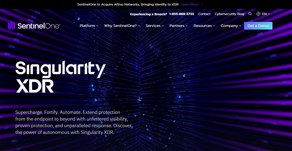 SentinelOne Singularity Extended Detection and Response (XDR) Platforms topattop