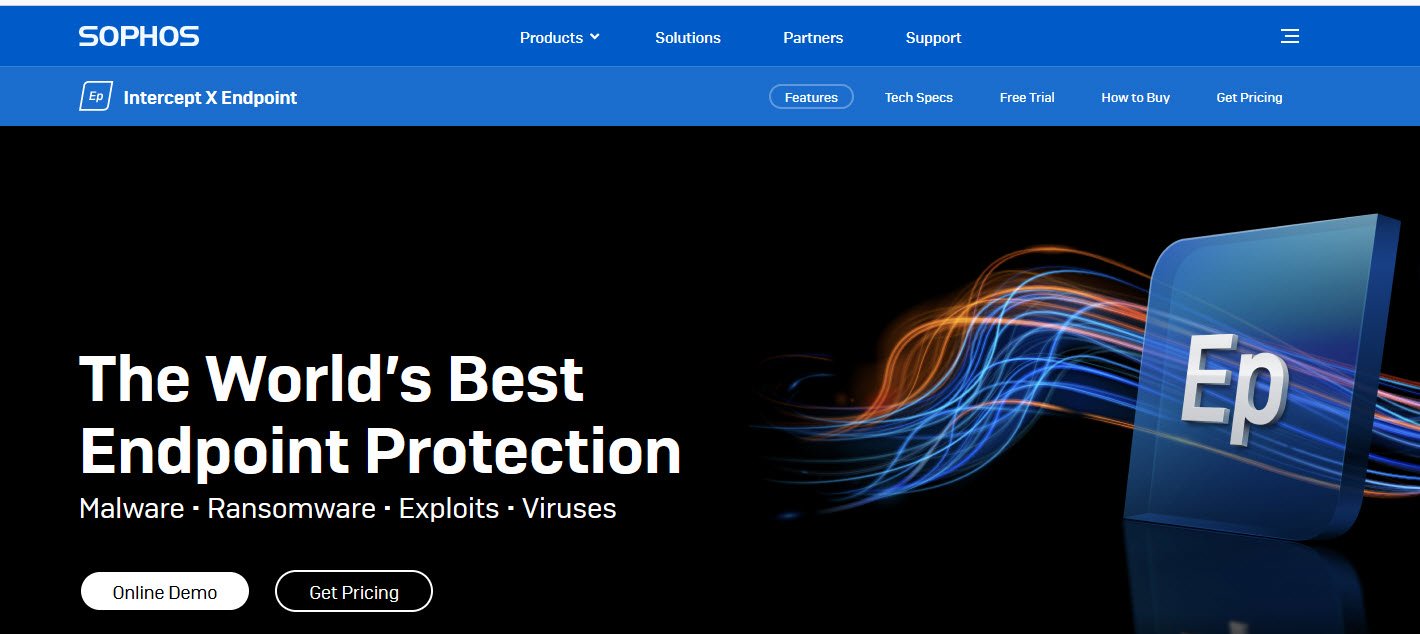 Sophos Intercept X Next-Gen Endpoint Extended Detection and Response (XDR) Platforms topattop