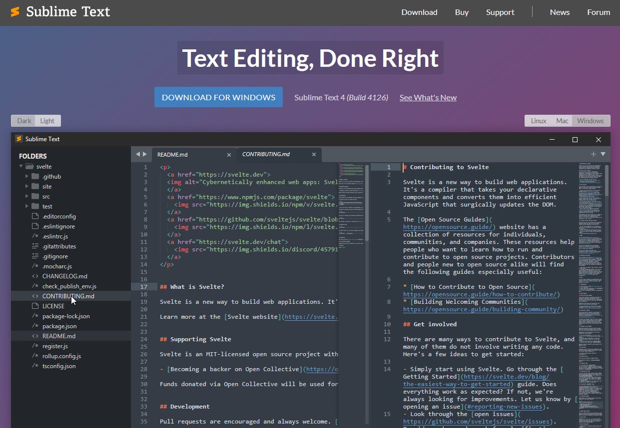 sublime editor Best Text Editor topattop