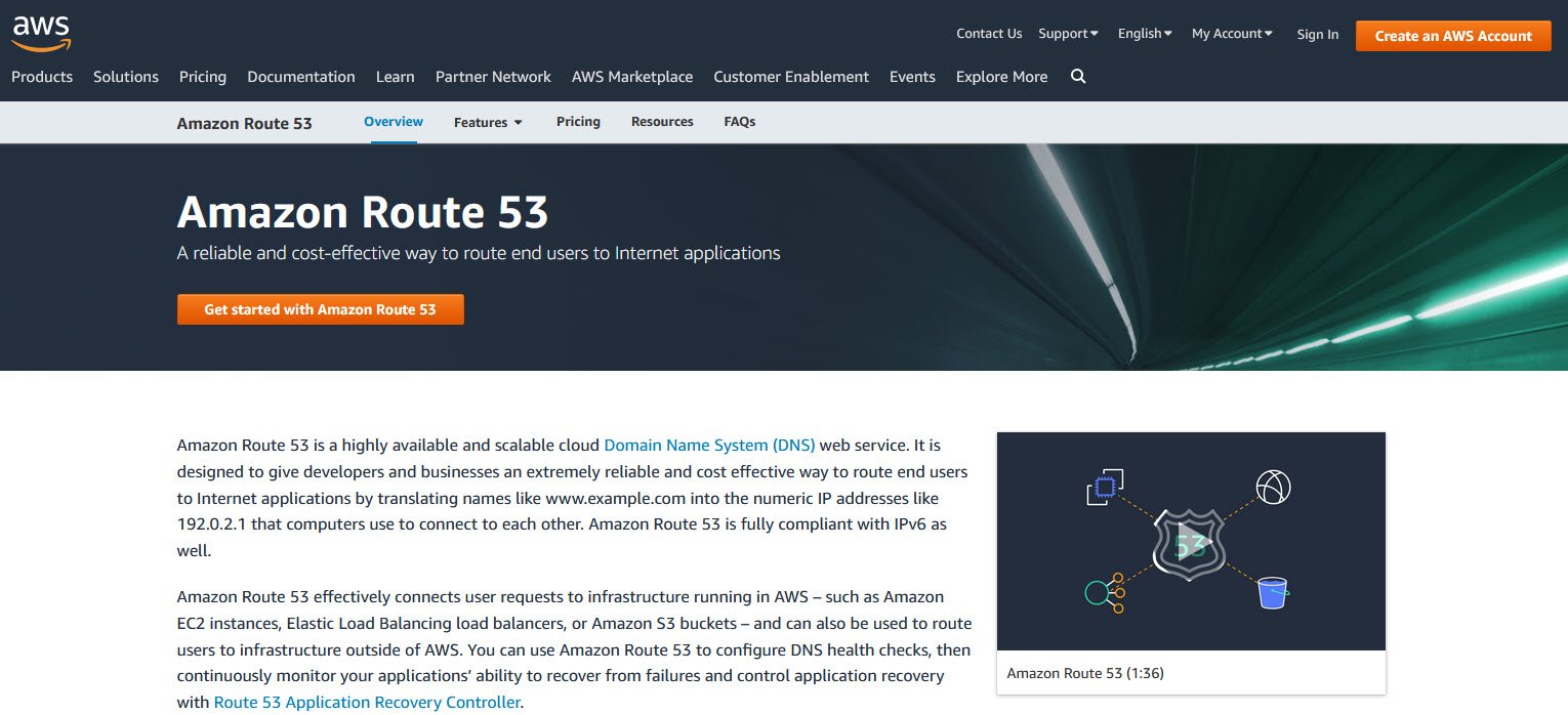 Amazon Route 53 Managed DNS Providers Software topattop