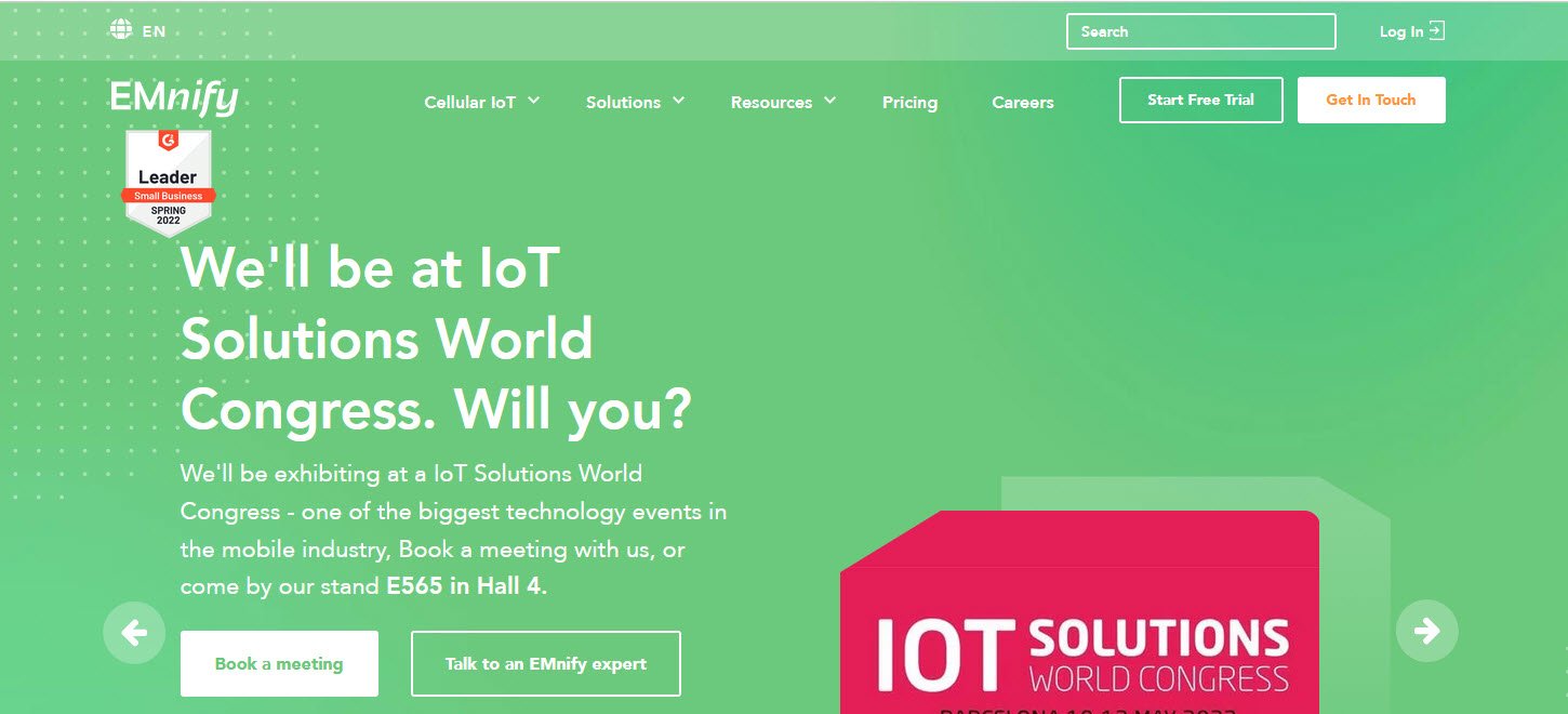EMnify IoT Connectivity Management Software topattop