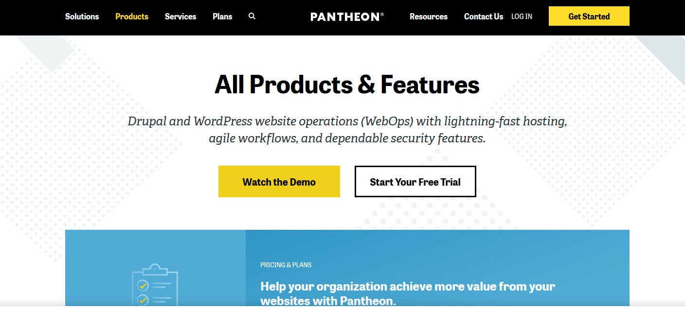 Pantheon Managed Hosting Providers topattop