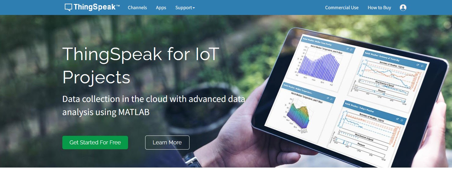 ThingSpeak IoT Analytics Software topattop