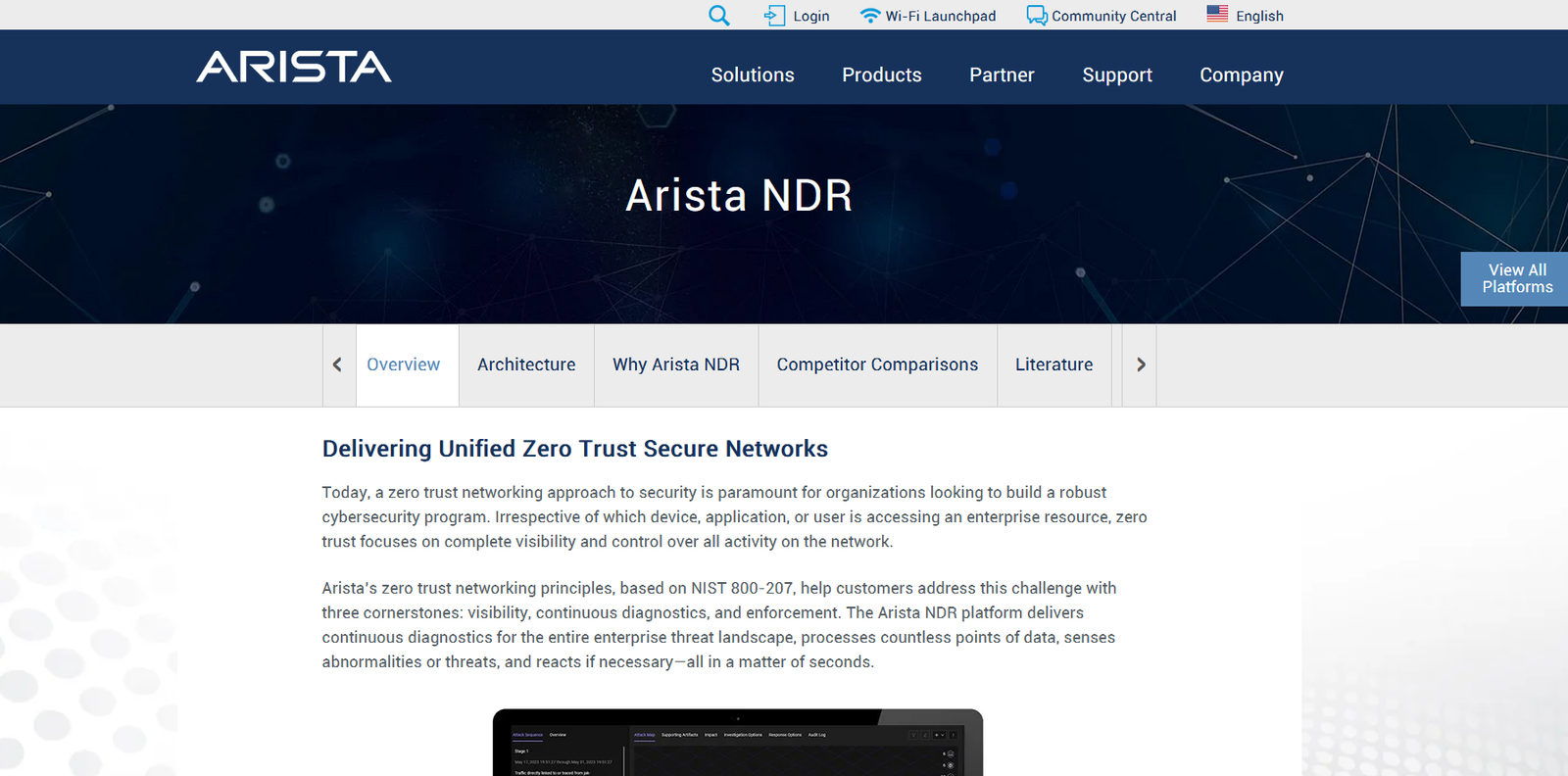 Arista NDR