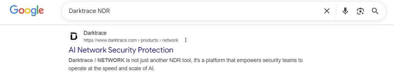 Darktrace NDR