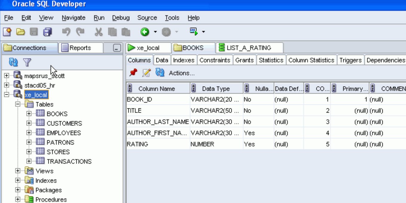Oracle SQL Developer