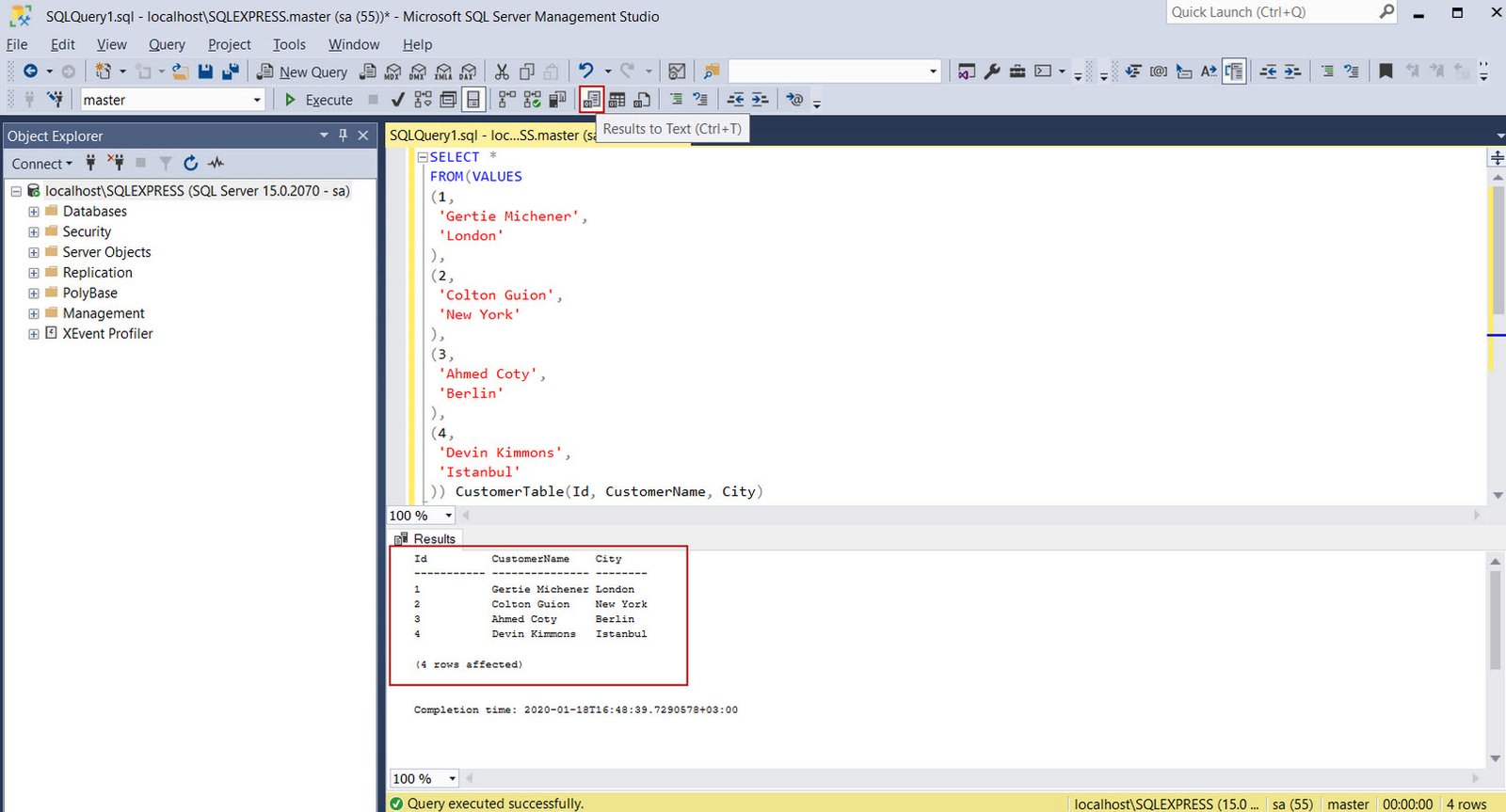 SQL Server Management Studio (SSMS)