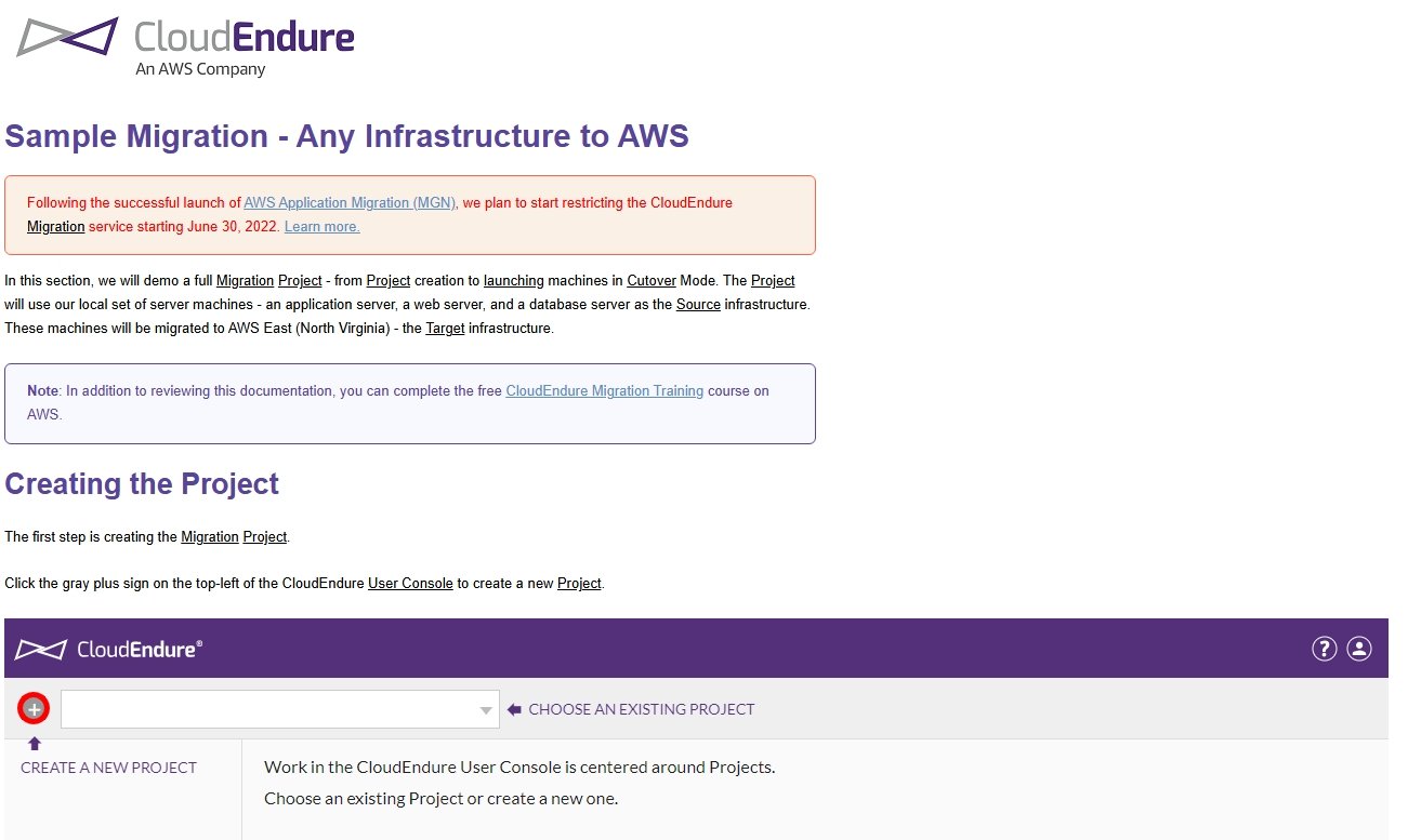 CloudEndure Migration