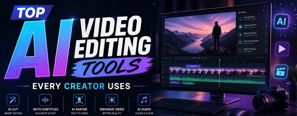 Top 6 AI Video Editing Tools Every Creator Uses