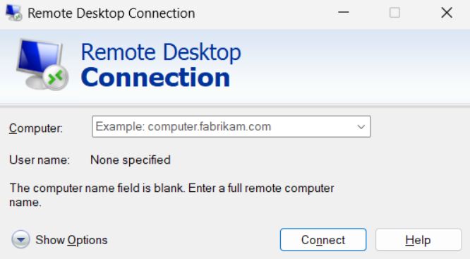 Microsoft Remote Desktop (RDP)